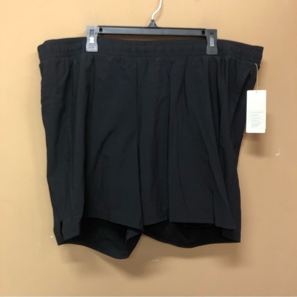 All In Motion Mens Black Athletic Shorts Lined Size XXL NWT - Picture 1 of 6